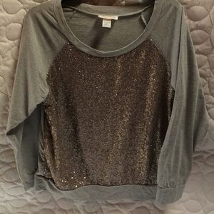 Sequin Raglan Sleeve So Fun!